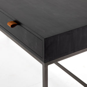 Trey Modular Writing Desk in Black Wash Poplar