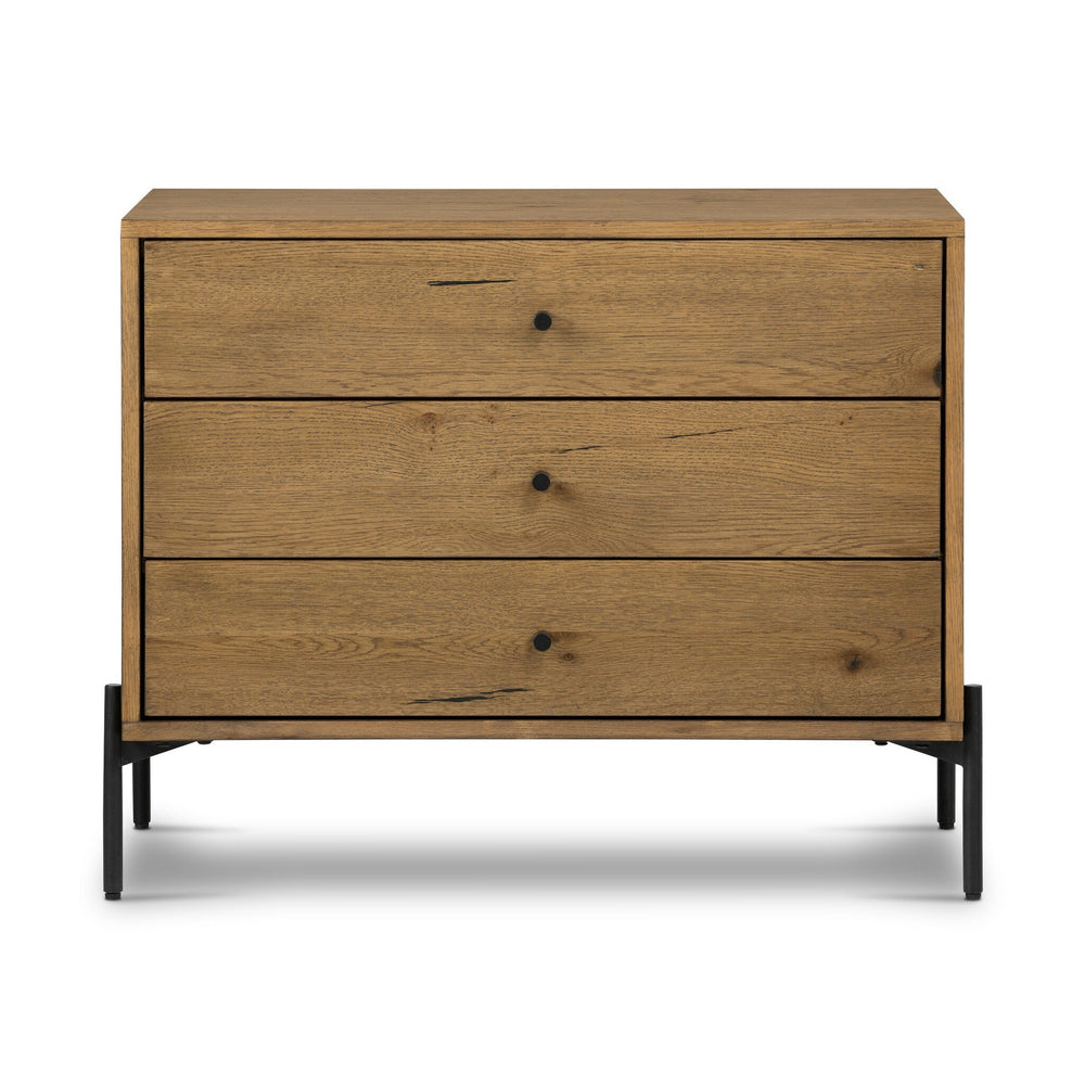 Eaton Large Nightstand - Amber Oak Resin
