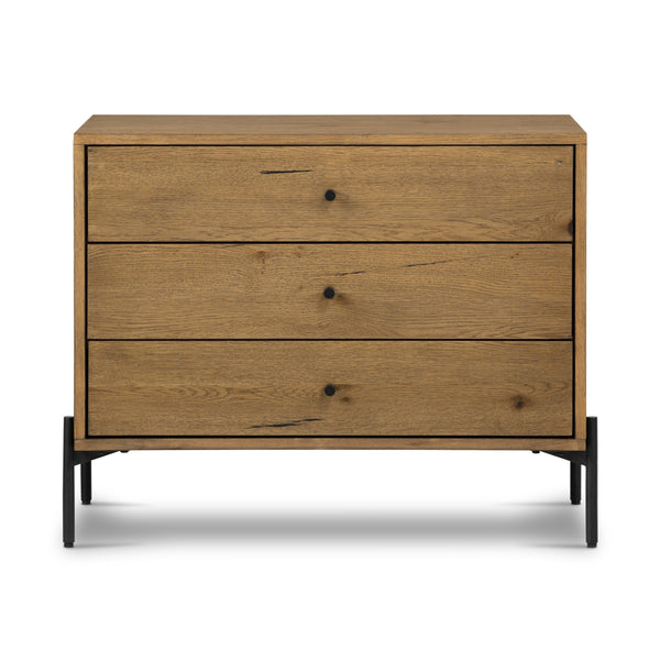 Eaton Large Nightstand - Amber Oak Resin