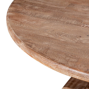 San Rafael 48" Round Dining Table Antique Oak