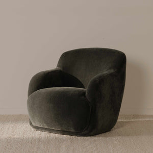 Moe's Stevie Lounge Chair in Slate Blue