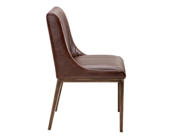 HALDEN DINING CHAIR - RUSTIC BRONZE - VINTAGE COGN