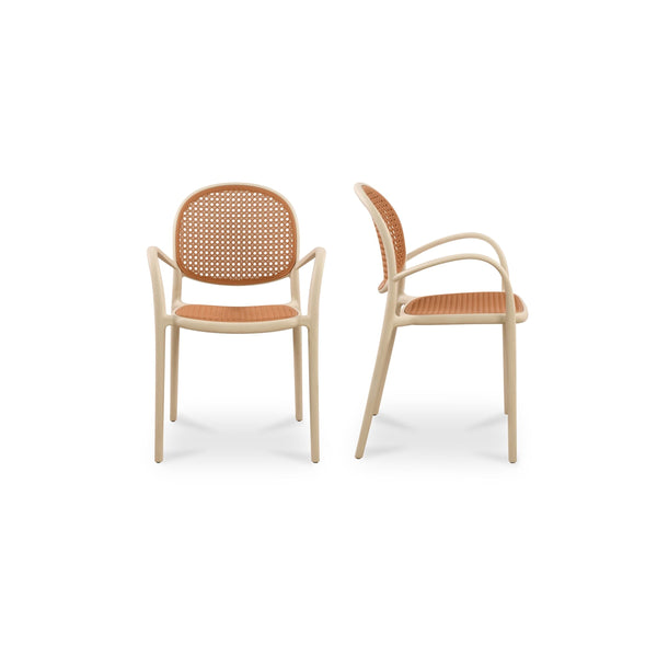 Soren Outdoor Dining Chair Set of 2 - White