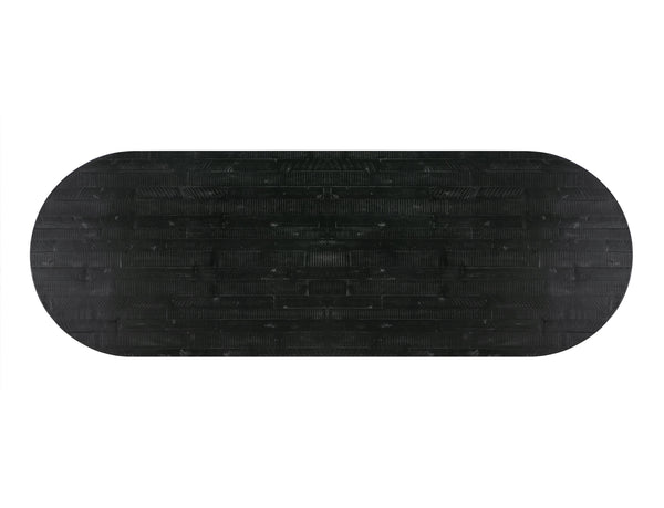 Rishi Black Rope Oval Table