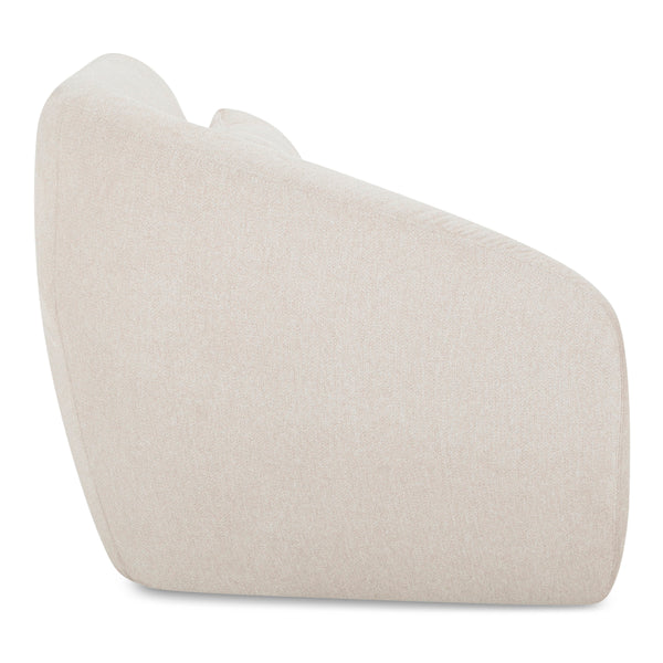 Amelia Left Arm Facing Chair in Warm White
