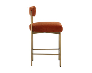 SENECA COUNTER STOOL - ANTIQUE BRASS - DANNY RUST