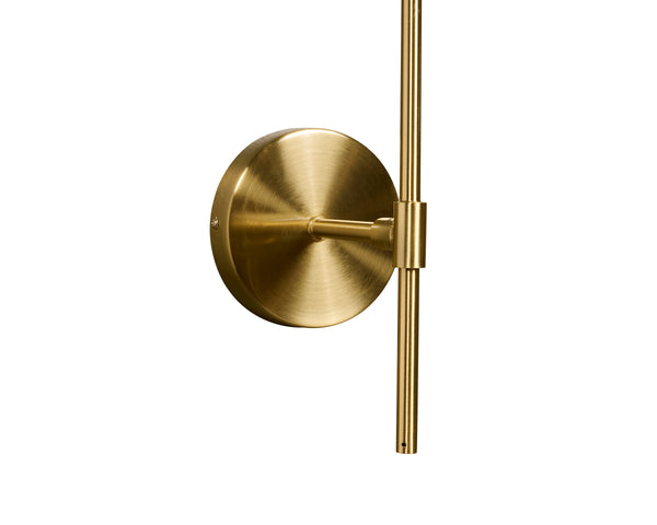 IZORA SCONCE - BRASS - SMOKE GREY OMBRE