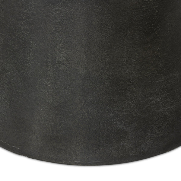 Balboa Outdoor End Table - Veined White Marble