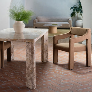 Moe's Segment Dining Table in Panther Stone Beige
