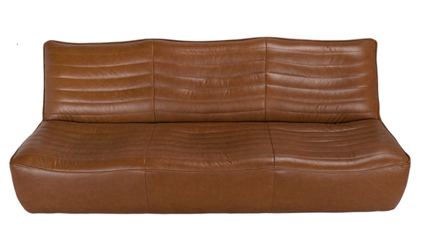Mcclain 3 Seater, Roche Tan Leather