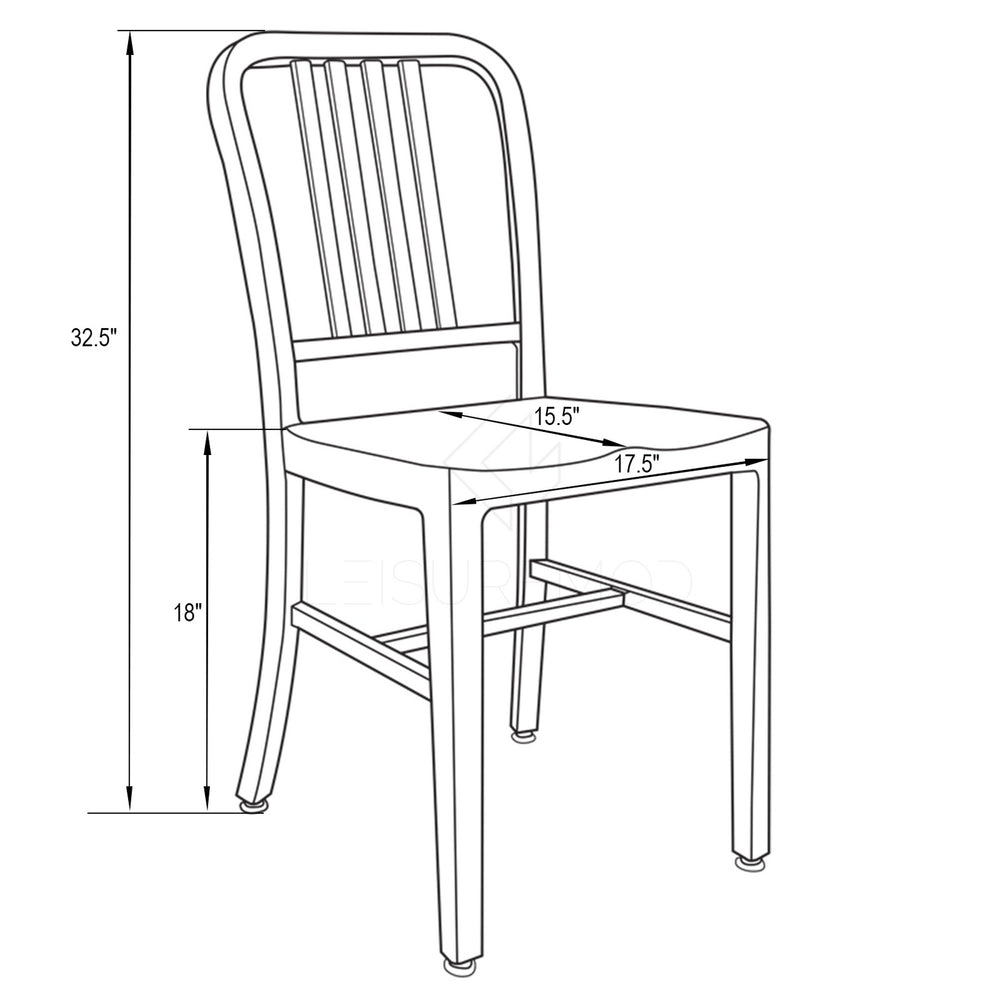 HILLEROD SIDE DINING CHAIR - RED