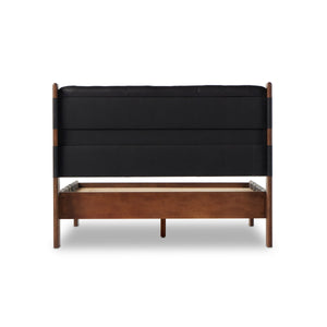 Halston Bed In Terra Brown Ash In Queen