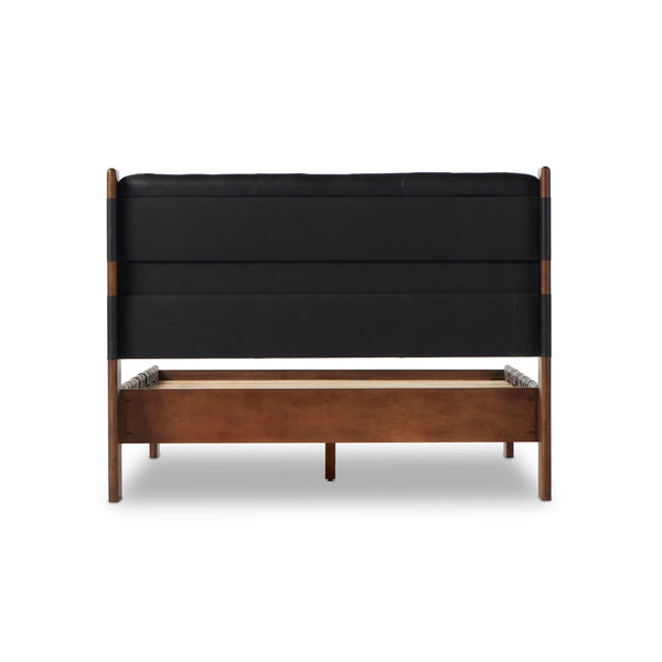 Halston Bed In Terra Brown Ash In Queen