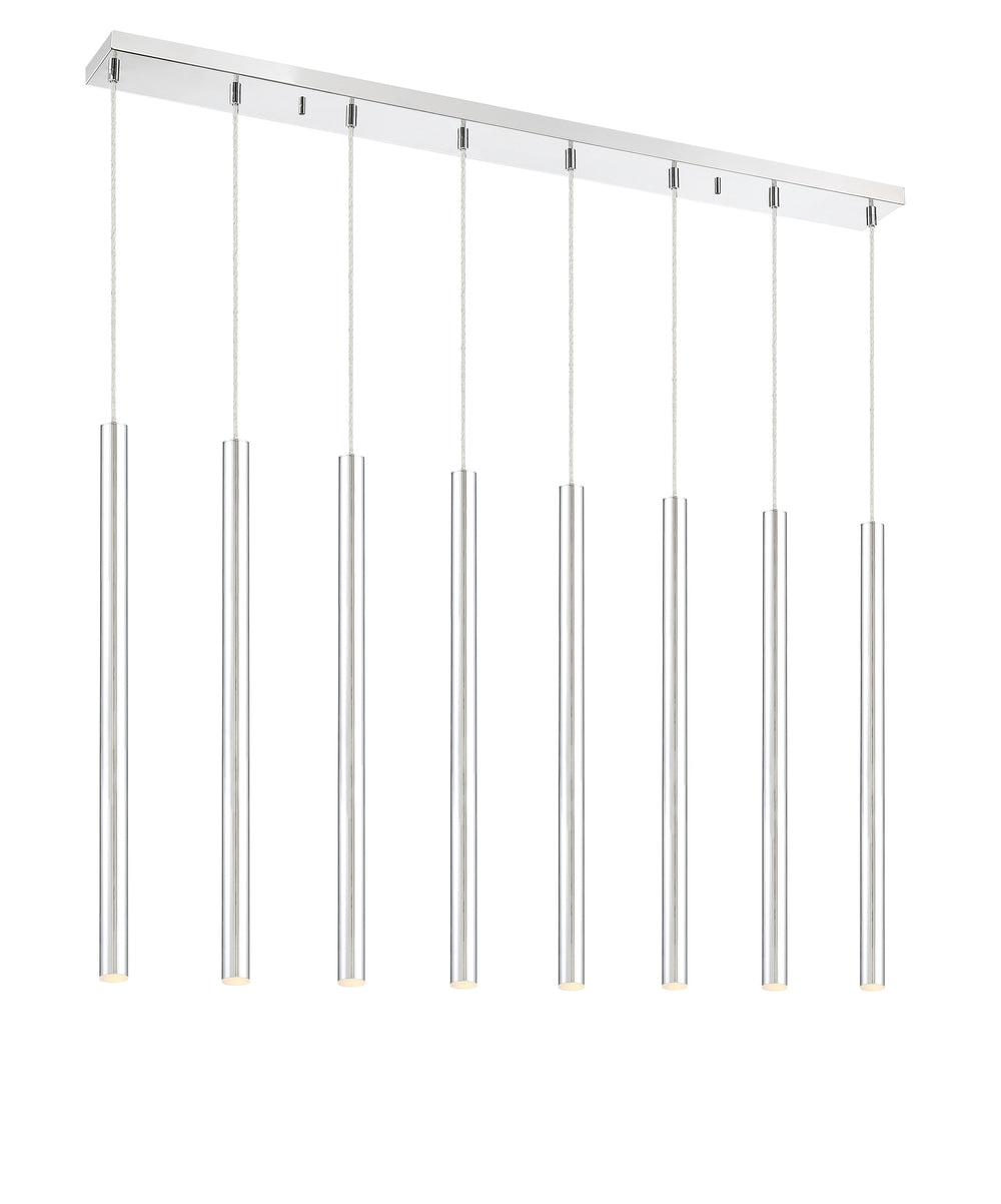 Forest 8 Light Island/Billiard in Chrome Finish