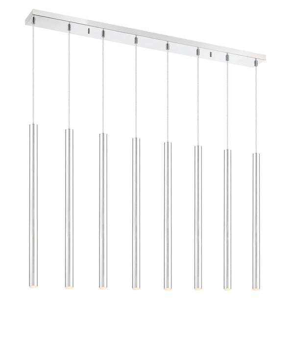 Forest 8 Light Island/Billiard in Chrome Finish