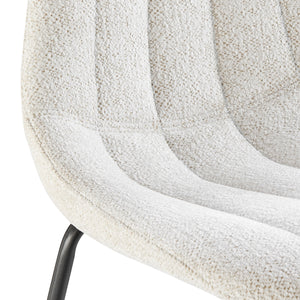 Robert KD Fabric Counter Stool, Posh Ivory