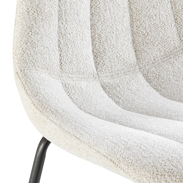 Robert KD Fabric Counter Stool, Posh Ivory