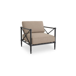 Willow Outdoor Accent Chair in Light Brown
