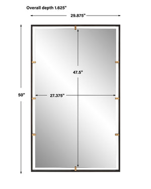 Egon Rectangular Bronze Mirror