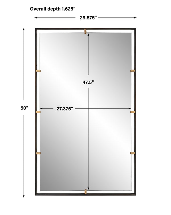 Egon Rectangular Bronze Mirror