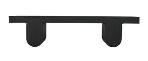 Evora Industrial Steel Coffee Table in Matte Black