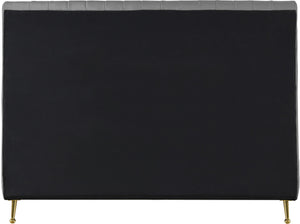 Marcos Full Bed In Grey Velvet