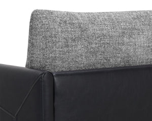 ASHI ARMCHAIR - NASH ZEBRA / COAL BLACK