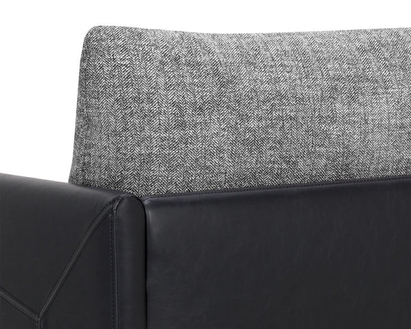 ASHI ARMCHAIR - NASH ZEBRA / COAL BLACK