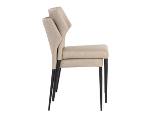 JAMES STACKABLE DINING CHAIR - BOUNCE STONE