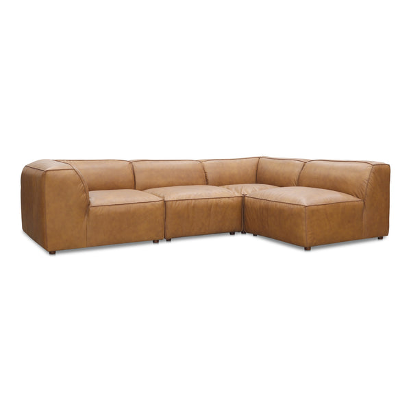 Moe's Form Signature Modular Sectional in Tan Leather