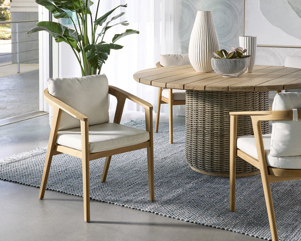 CORALINE DINING ARMCHAIR - PALAZZO CREAM