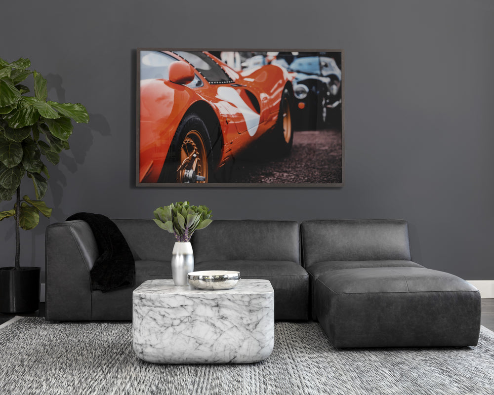Vintage Ferrari - 72" X 48" - Charcoal Frame