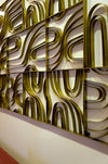 Metal Wood Grain Panel