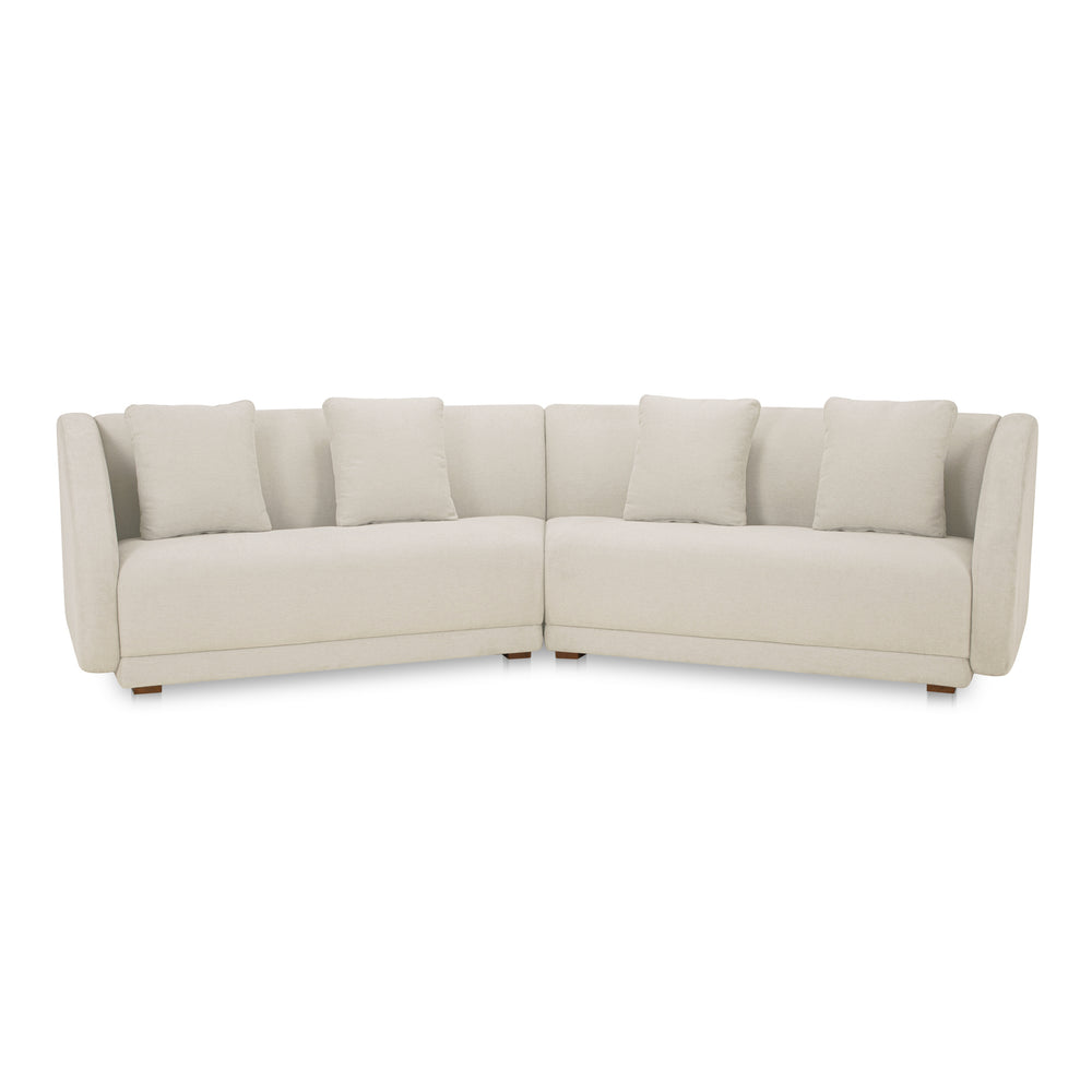 Moe's Fraser 2 Piece Modular Sofa Off White
