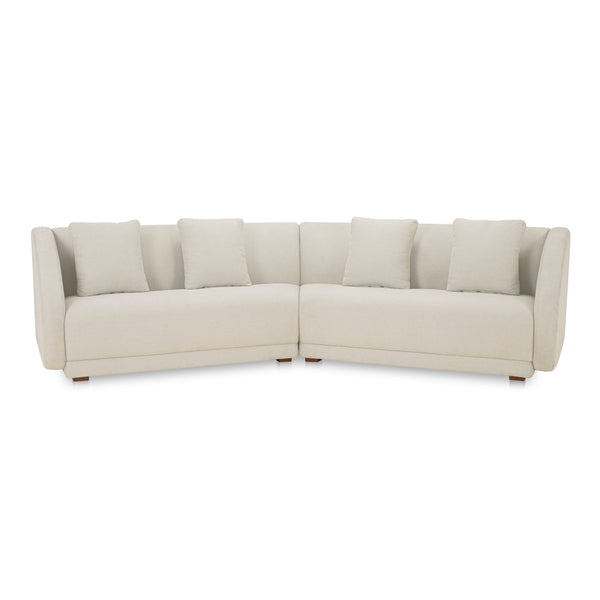 Moe's Fraser 2 Piece Modular Sofa Off White