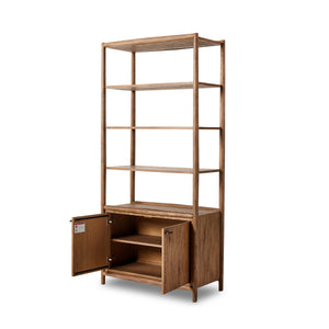 Glenview Bookcase In Weathered Oak