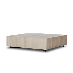 Hudson Large Square Coffee Table - Ashen Walnut