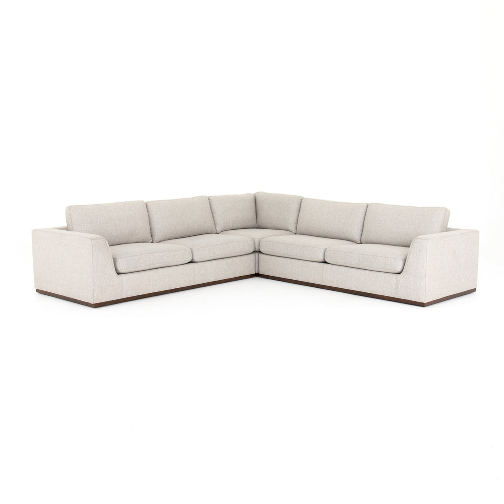 Colt 3 Piece Sectional-Aldred Silver