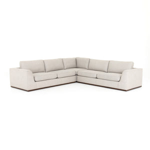 Colt 3 Piece Sectional-Aldred Silver