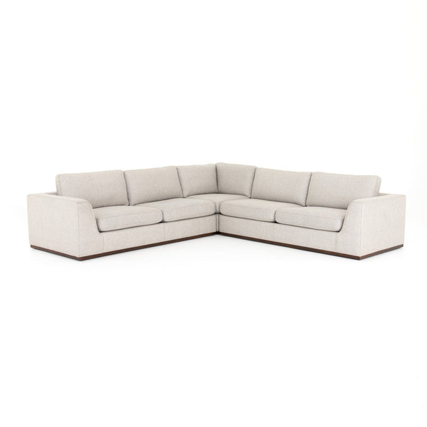 Colt 3 Piece Sectional-Aldred Silver