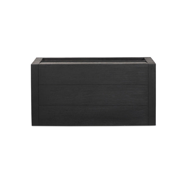 Warby Nightstand - Worn Black Veneer