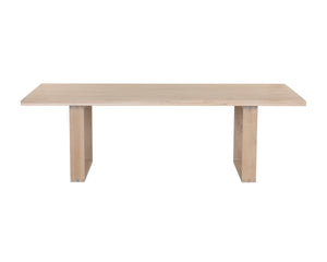 THANUS DINING TABLE - LIGHT OAK - 94.5"