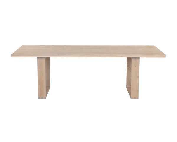 THANUS DINING TABLE - LIGHT OAK - 94.5"