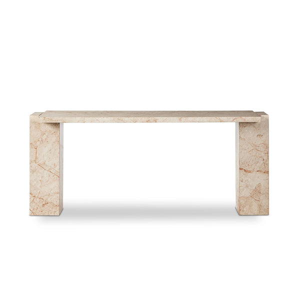 Romano Console Table - Desert Taupe Marble