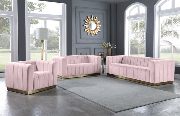 Francis Chair In Pink Velvet