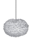 Eos XL Plug-In Pendant in Grey with Black Cord