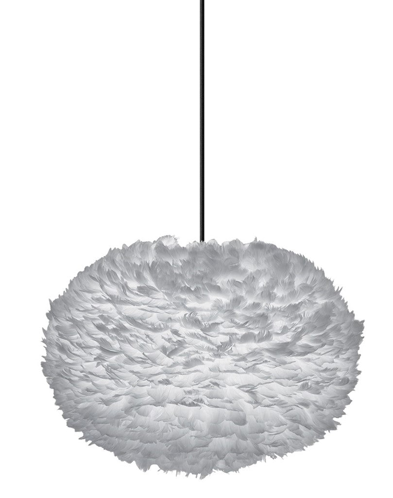 Eos XL Plug-In Pendant in Grey with Black Cord