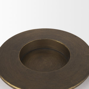 Vivian Gold Metal and Glass Hurricane Candle Holder (Set of 2)