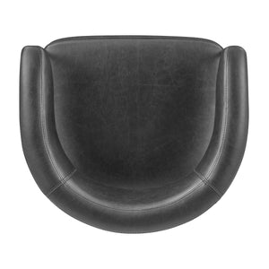Kaiden KD Faux Leather Counter Stool, Cano Black 
