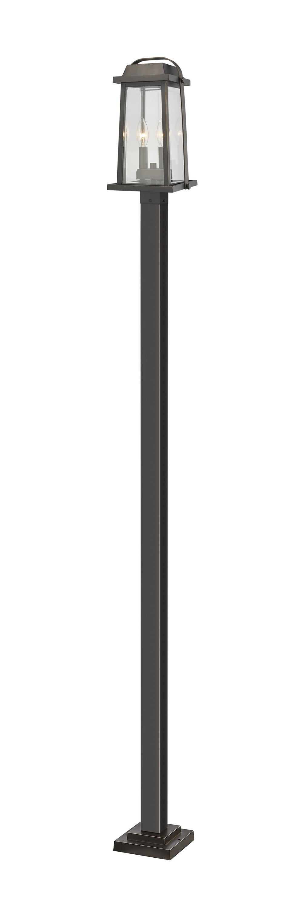 Millworks 2 Light Outdoor Post Mounted Fixture in Oil Rubbed Bronze Finish